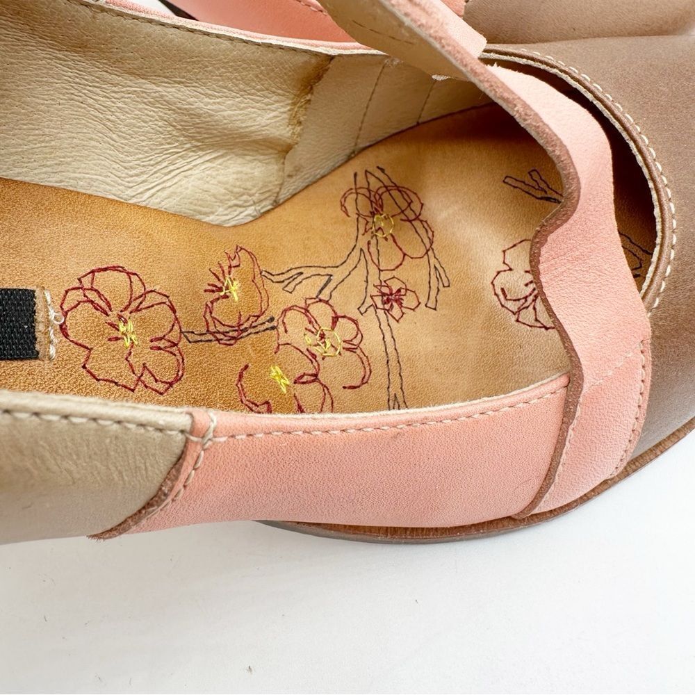 Retro Neosens Tricolor Kitten Heels Style 694 Made in Spain Size EU 40 US 9.5 - Picture 13 of 15